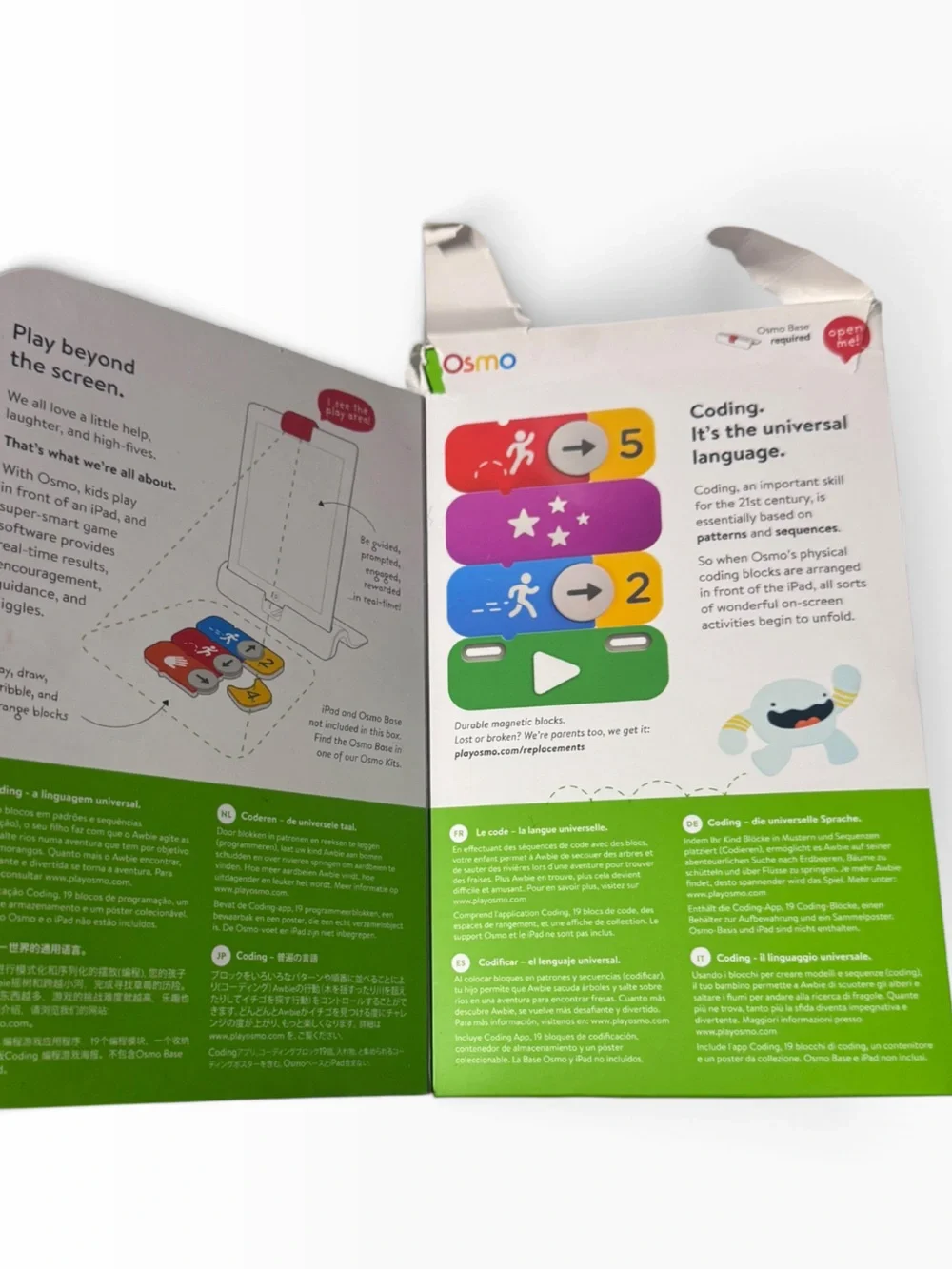 Osmo Coding Family Bundle, Ages 5-10+, Coding for Kids, 3 Games, iPad/Fire